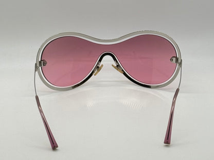 Chanel 4030 Y2K VINTAGE Shield Sunglasses Pink Lens Collector-Rare