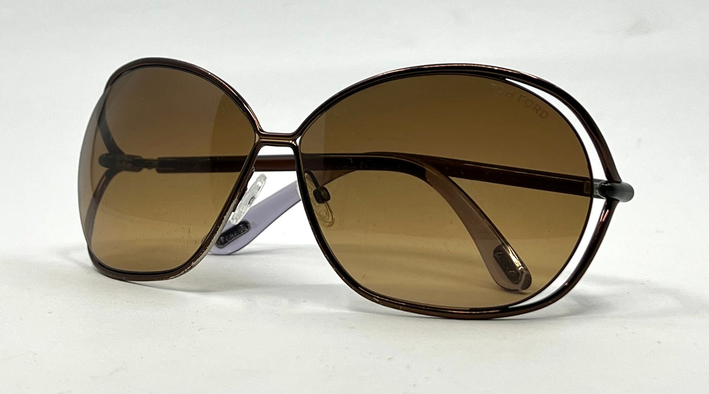Tom Ford TF686 58 Brown Gradient Sunglasses-Unworn-Full Kit-Made in Italy
