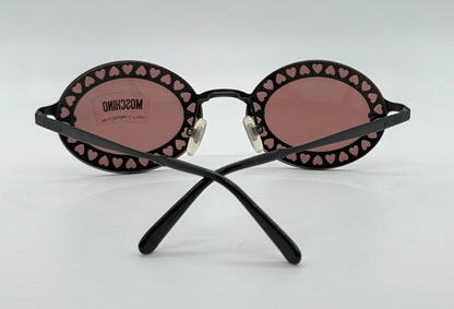 MOSCHINO M3089-S 53017 HEART CUTOUT SUNGLASSES-MADE IN ITALY-VINTAGE DEADSTOCK