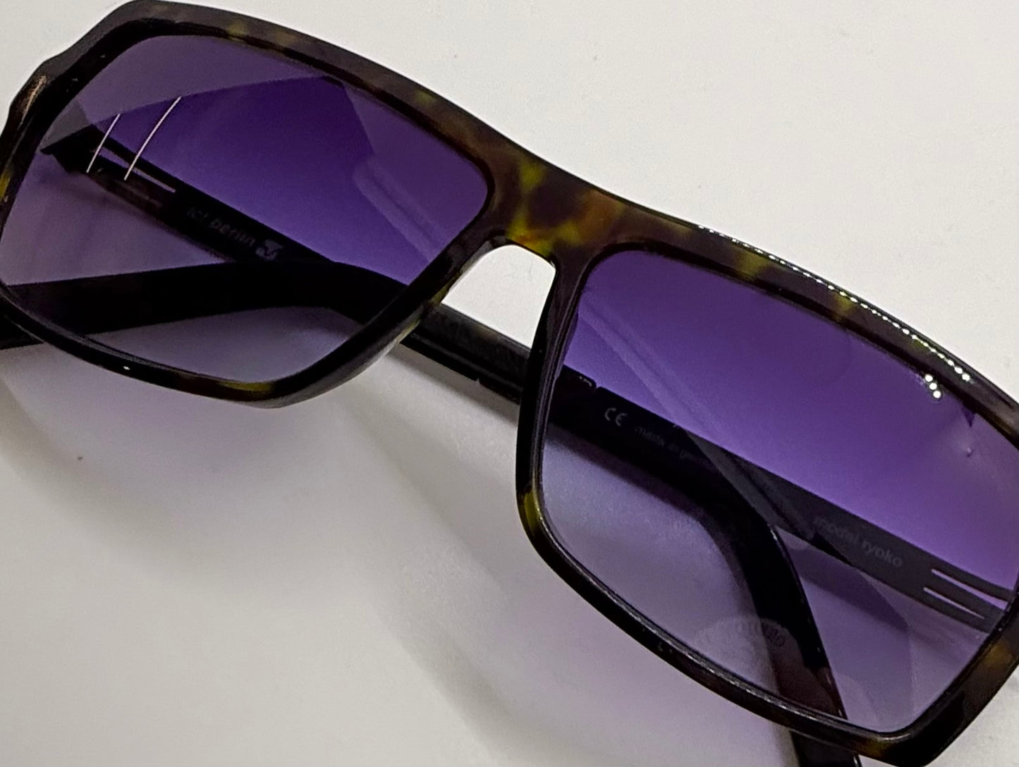 ic! Berlin “Ryoko” Screwless Sunglasses-New Purple Gradient Tinted Custom Lenses-UNWORN