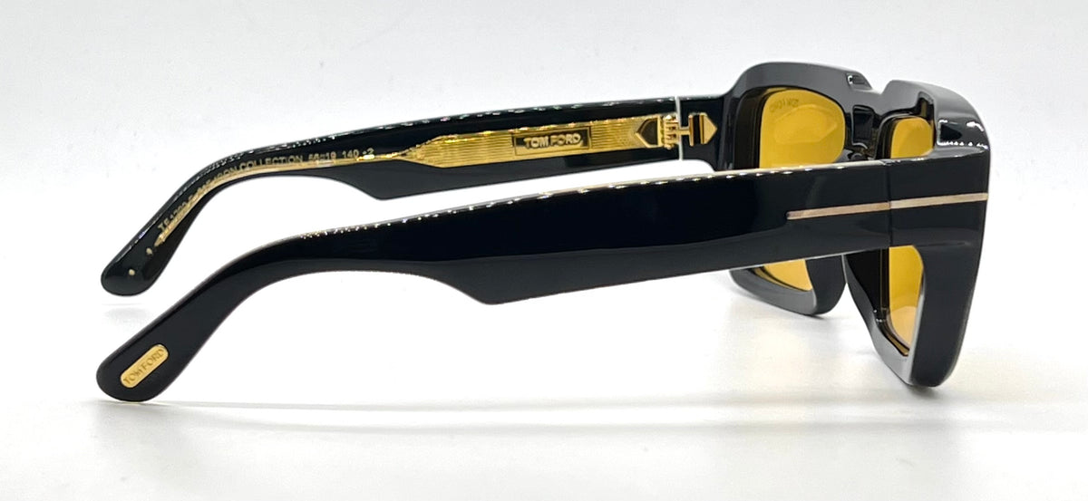 Tom Ford TF1202 52E ICON Collection Sunglasses-Zeiss Yellow Lenses-Full Kit-New
