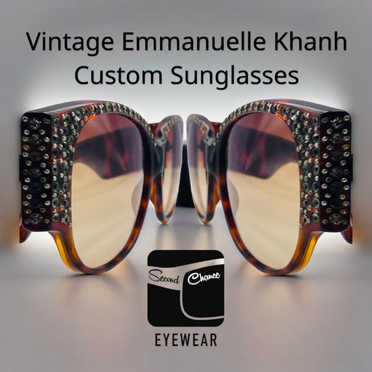 Vintage Emmanuelle Kahnh SUNGLASSES-NEW CUSTOM-GRADIENT Berko’s Designs Lenses