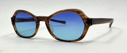 Vintage American Optical Sunglasses 5 1/4 Custom Light Blue Lenses USA