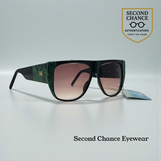Hervé Bernard 11784 Sunglasses-Snakeskin Temples-Hand Made-Unworn