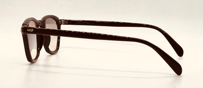 American Optical Vintage Hinge Wellington Chocolate Brown Zero Tint Eyeglasses