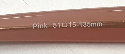 bebe Luminous Pink Optical Frames 51-15-135 Deadstock Unworn Y2K