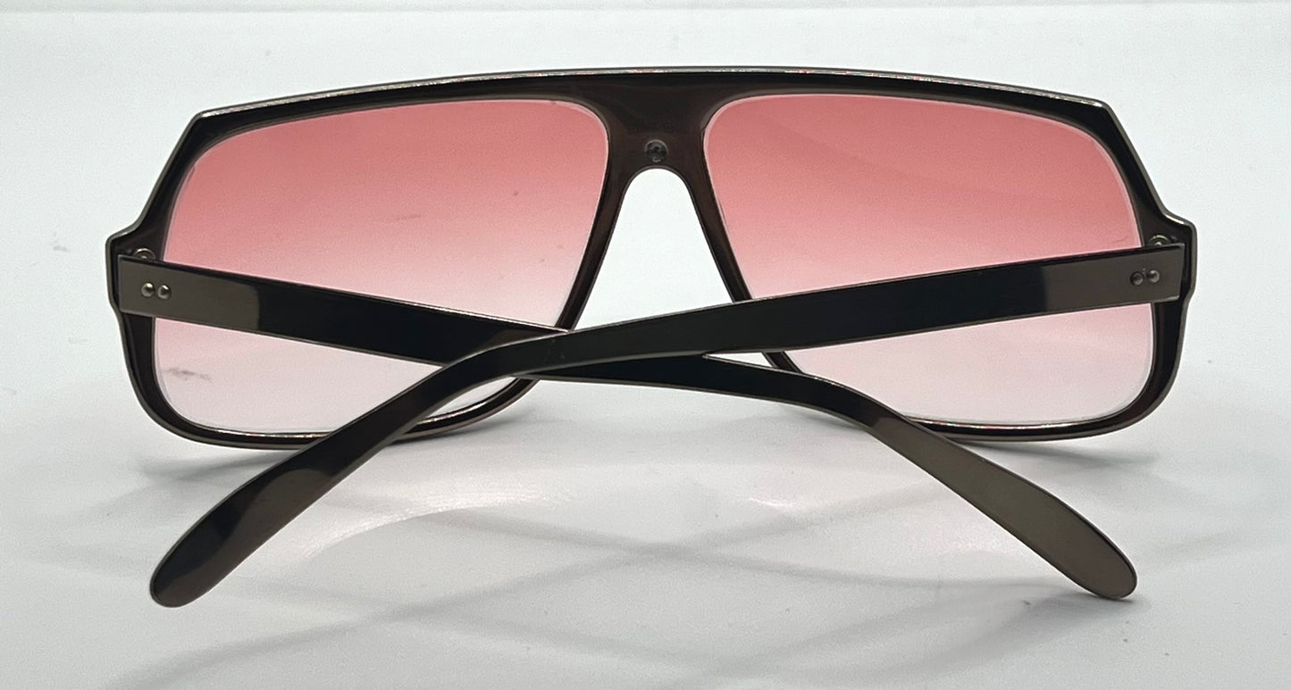 Polaroid Cool Ray 425 Vintage Sunglasses w/New Gradient Rose Tinted Lenses