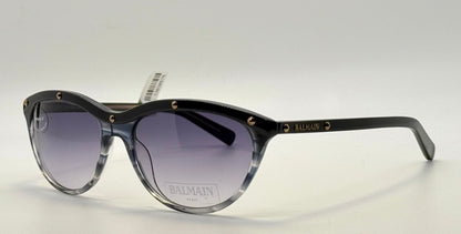 BRAND NEW/UWORN Deadstock Balmain BL 2007 Sunglasses – Made in France, Black/Smoky Grey