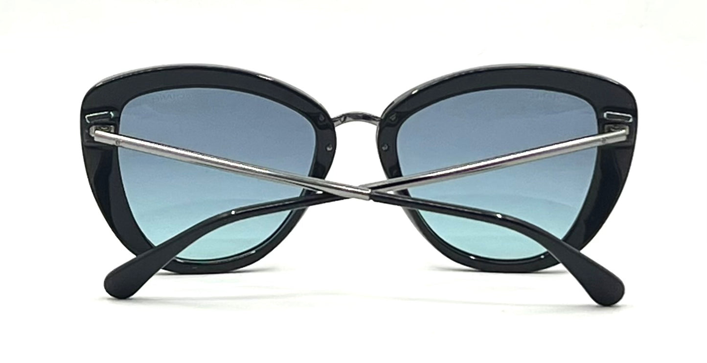 Chanel 5399 Cat Eye Sunglasses Blue Gradient Lenses Italy 53-19