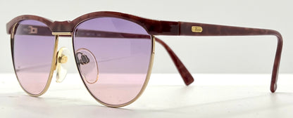 Silhouette V6055 6081 Vintage Sunglasses w/New Pink-Purple Custom Lenses-54mm-Austria
