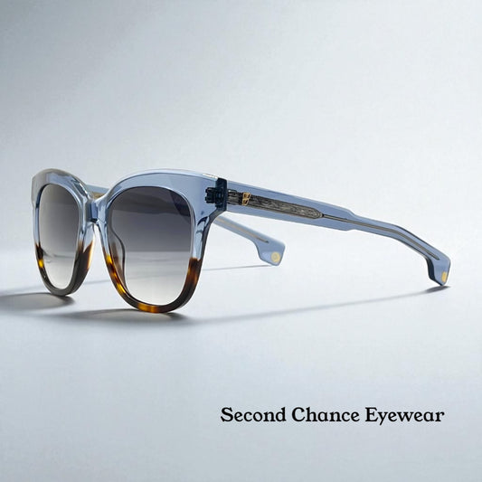 Entourage of 7 Rosemead 51-23-140 Blue/Tortoise Fade Grey Gradient Sunglasses New