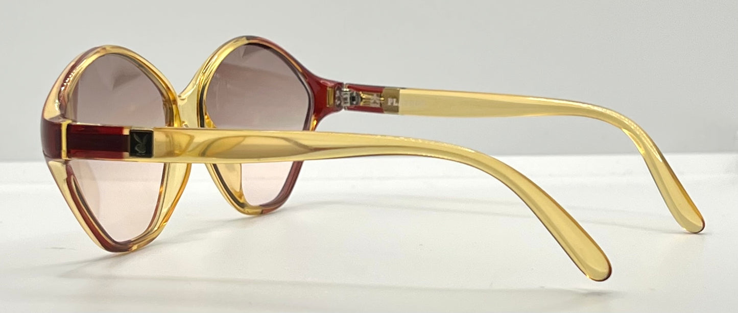 Playboy 4548 30 Vintage Sunglasses w/New Gradient Brown Custom Lenses-Unworn-56mm