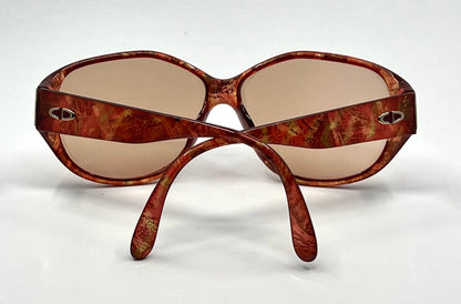 Christian Dior 2497 Optyl Red/Gold Marble- 80s VINTAGE Sunglasses-Germany-62mm