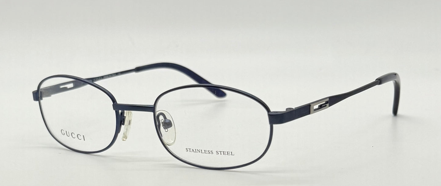 GUCCI GG1636 6XG-Blue Oval Optical Frames VINTAGE-Unworn-50mm