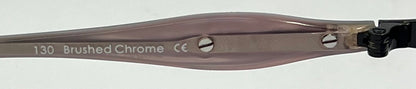 Oakley Flawless 2.0 Brushed Chrome Vintage Sunglasses  w/New Solid Purple Custom Tinted Lenses