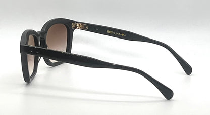 Benjamin “James” Matte Black Sunglasses | Made in Japan | Custom Gradient Lenses | Full Kit |