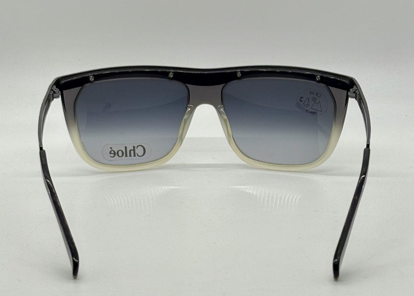 Chloé CL2186 C01-VINTAGE Shield Sunglasses-RARE/UNWORN-France-58mm-Grey Gradient