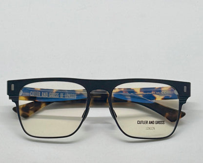 Cutler and Gross CGOP1366-03-Matte Black/Tortoise-56mm-Handmade in Italy-Full Kit