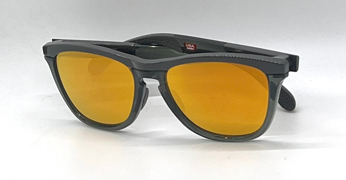 Oakley Frogskins Range OO9284-0855 Olive Green Sunglasses-Orange Prizm Lennses-Unworn