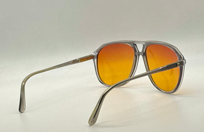 Pierre Cardin Boutique Smoke Vintage Aviator-New Sunset Gradient Custom Lenses-59mm