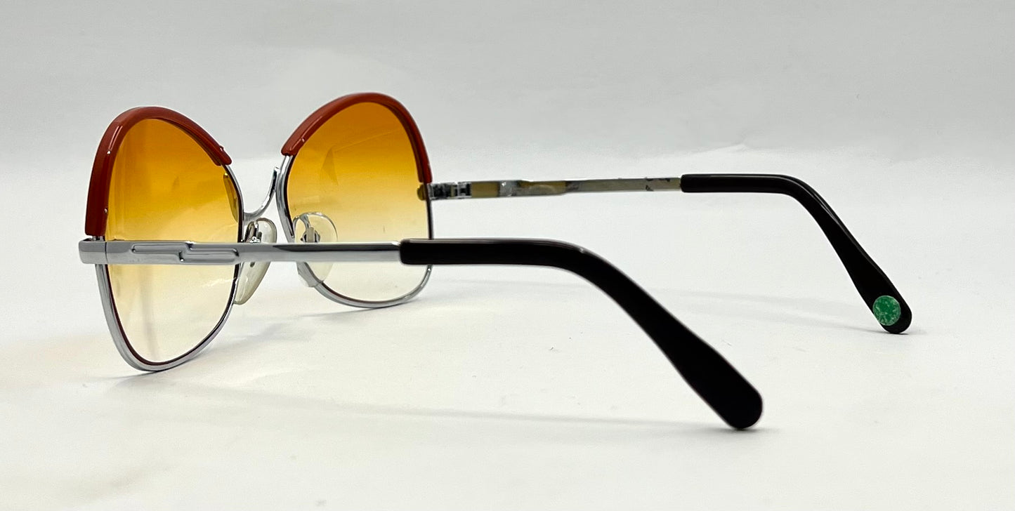 Silhouette MOD 480 Vintage Aviator Sunglasses-New Sunset Gradient Custom Lenses