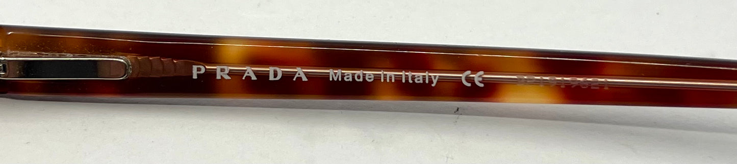 Prada VPR 11T Vintage Eyeglasses-Tortoiseshell Deadstock/Unworn-Italy 51mm