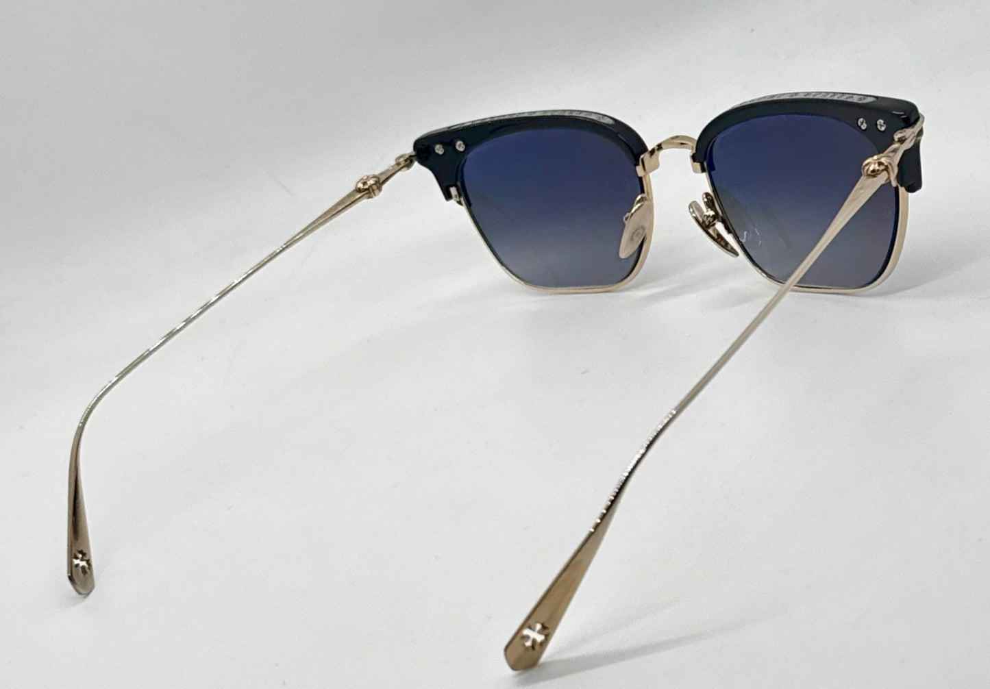 Chrome Hearts SLUNTRADICTION - Gold Sunglasses Zeiss Lenses Japan Authentic