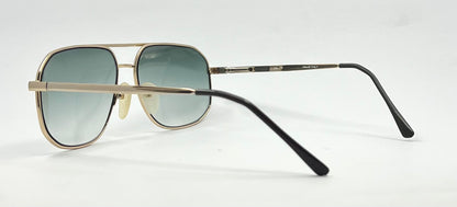 Georgio Felini 9788 Vintage Gold Aviator Sunglasses-New Gradient Tinted Custom Lenses