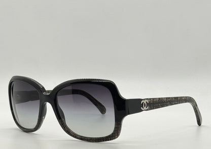 CHANEL 5177 1195/3C Oversized Sunglasses 55-17 Made in Italy Authentic