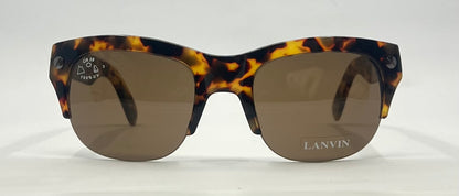 Lanvin LV 2115 C02-Vintage Tortoise Sunglasses-Made in France-Unworn