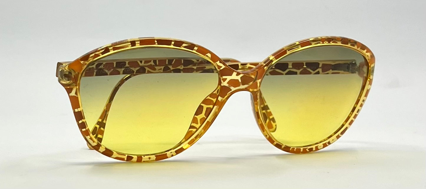 Pasha Picasso Giraffe Optyl Sunglasses-New Gradient Custom Lenses-VINTAGE-Unworn