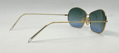 Italian Gold Metal Sunglasses w/New Custom Gradient Lenses-Unworn