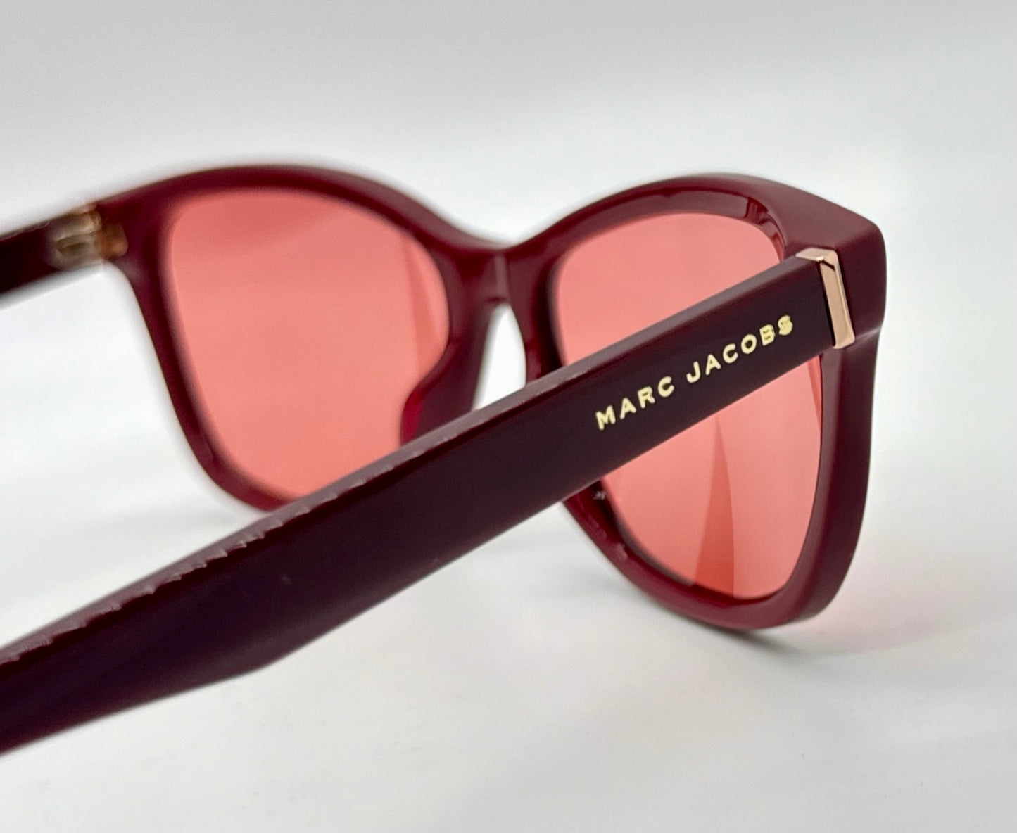 Marc Jacobs MARC 123 OXU Cat Eye Sunglasses w/New Solid Pink/Red Custom Lenses-New/Unworn