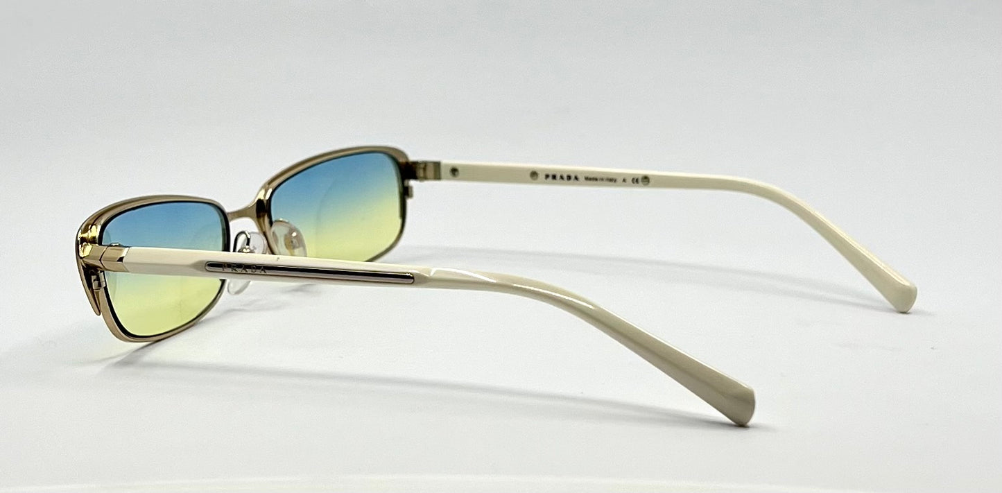 Prada Vpr 54O Deadstock Vintage Sunglasses W|New Gradient Custom Tinted Lenses