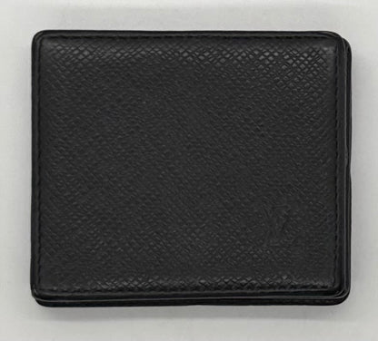 Louis Vuitton Taiga Coin Purse Black Snap VINTAGE Wallet-France