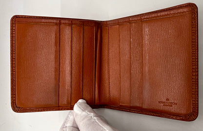 Louis Vuitton Vintage Epi Leather Bifold Wallet-Brown-Made in France