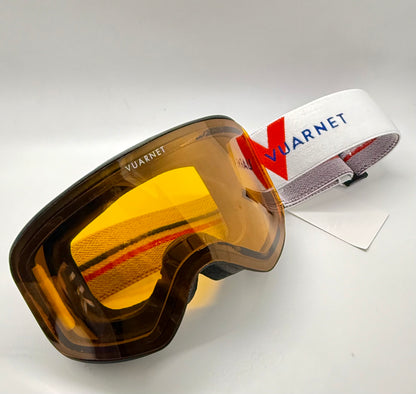 Vuarnet Ski Goggles Photochromic Orange Lens Matte Black New Unworn Full Kit