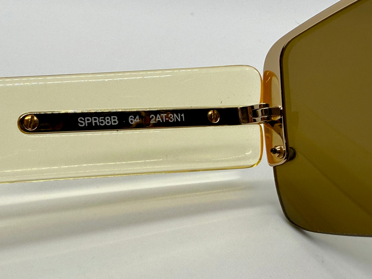 Prada SPR58B Rimless Vintage Shield Sunglasses Deadstock/Unworn-Italy