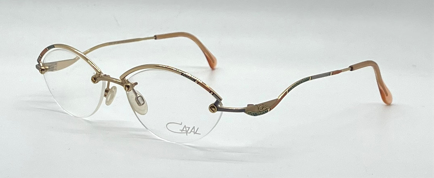CAZAL 702 Col. 740 NOS/Unworn-Semi Rimless VINTAGE Eyeglasses-Germany