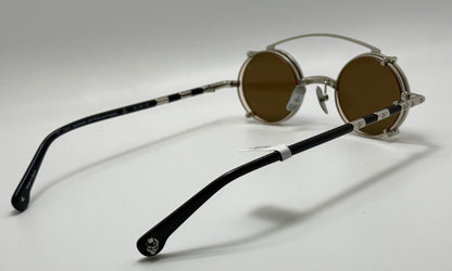 Brand New Philippe V X1 Clip-On Mirrored Sunglasses-Day/Night Yellow Lenses-Handmade in Japan