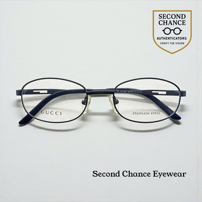 GUCCI GG1636 6XG-Blue Oval Optical Frames VINTAGE-Unworn-50mm