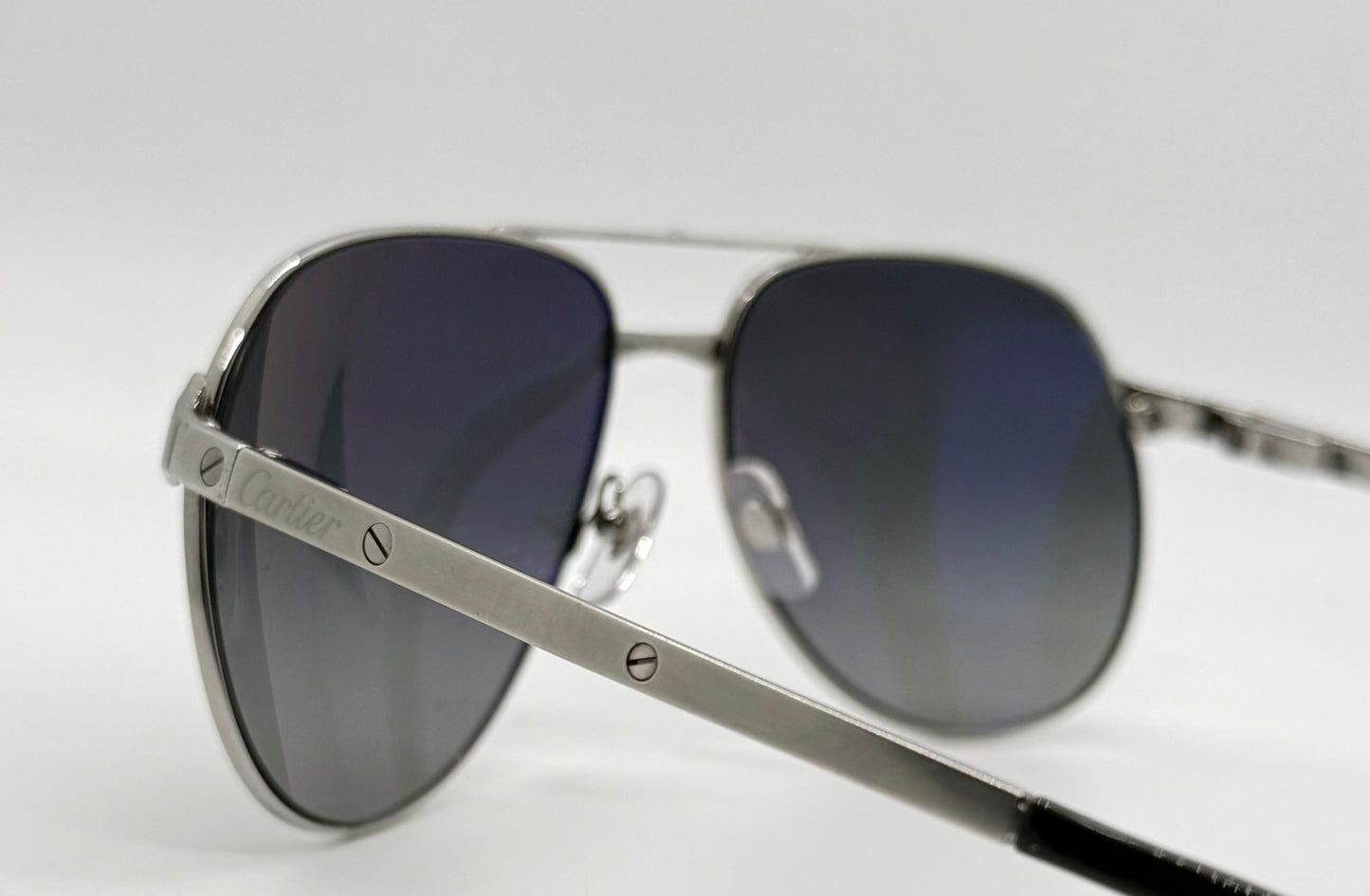 Cartier Santos-Dumont Edition Aviator Sunglasses Zeiss Polarized Deadstock