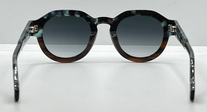 Entourage of 7 “Serrano” 09-04 Sunglasses-Blue Granite/Tortoise-Handmade in Japan-New/Unworn-Full Kit