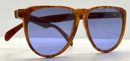 Gianni Versace 465 909 Vintage Sunglasses w/New Solid Blue Custom Lenses-54mm-Unworn/NOS