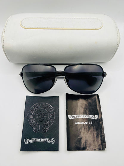 Chrome Hearts Grand Beast II Sunglasses – Frost Mirror Lenses – Full Kit – Rare