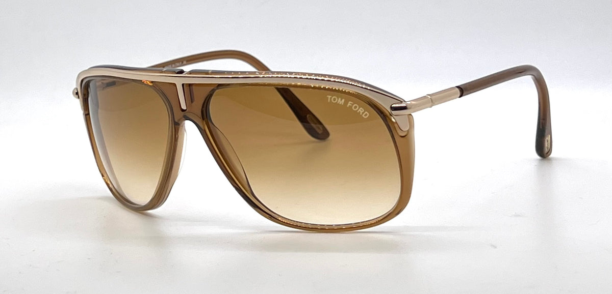 Tom Ford TF3 288 Brown Gold Aviator Sunglasses Unworn/Original-Full Kit-Italy