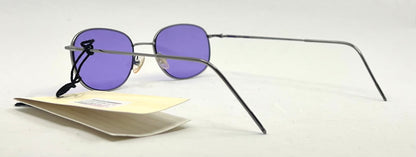 Giorgio Armani GA 22 6LB Y2k Vintage Sunglasses-New Solid Purple Custom Lenses