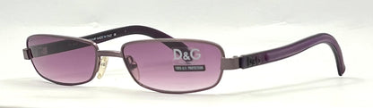 D&G 2068 282 Deadstock Y2K Full-Rim Sunglasses Violet Lenses-55mm-Italy