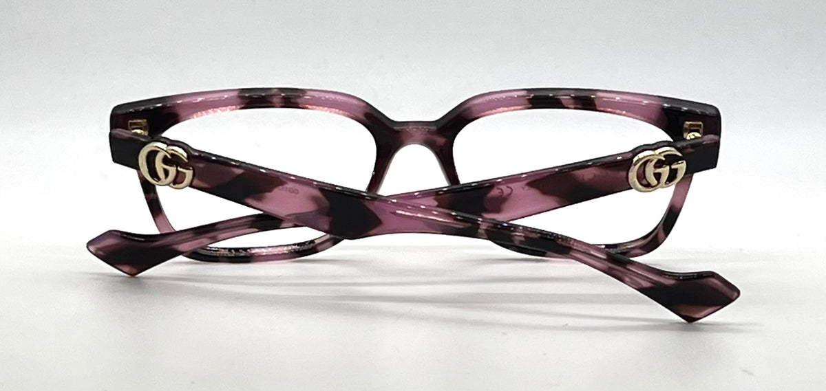 Gucci GG1537OK 004 Pink Havana Optical Frames No Lenses Full Kit Made in Italy