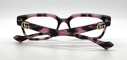 Gucci GG1537OK 004 Pink Havana Optical Frames No Lenses Full Kit Made in Italy